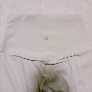 Lululemon High-Rise White Yoga Leggings